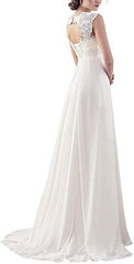 Wedding Dresses for Bride 2023 Sleeveless Lace Petite/Plus Size Bridal Gowns for Civil Wedding for Beach Wedding
