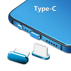 2x Type-C Mobile Phone Charging Port USB Anti-dust Plug Protector