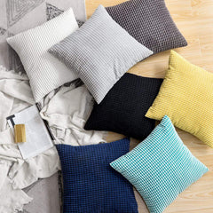 30-70cm Corduroy Plush Jumbo Cord Large Cushion Cover Pillow Case Home Decor