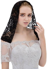 Abaowedding Veil Lace Mantilla Catholic Church Chapel Veil Head Covering Latin Mass