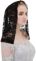 Abaowedding Veil Lace Mantilla Catholic Church Chapel Veil Head Covering Latin Mass