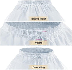 Abaowedding Flower Girls Hoopless Petticoat Slip with 3 Layers Elastic Kids Crinoline Underskirt