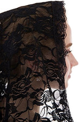 Abaowedding Veil Lace Mantilla Catholic Church Chapel Veil Head Covering Latin Mass