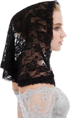 Abaowedding Veil Lace Mantilla Catholic Church Chapel Veil Head Covering Latin Mass
