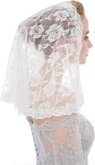 Abaowedding Veil Lace Mantilla Catholic Church Chapel Veil Head Covering Latin Mass