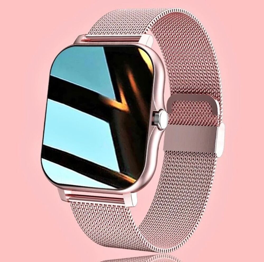 Smart Watch Women Heart Rate For iPhone Android Bluetooth-Pink