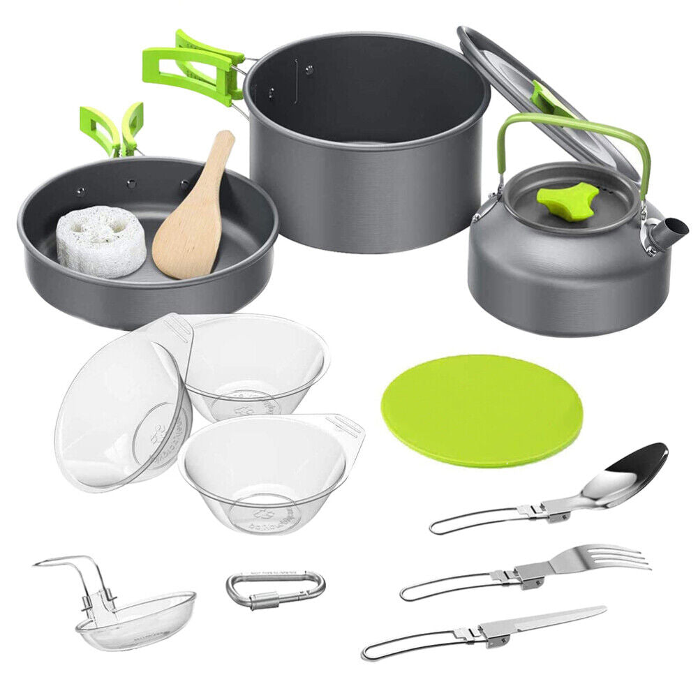 Cookware Camping Portable Folding Pot Pan Dinnerware Tableware