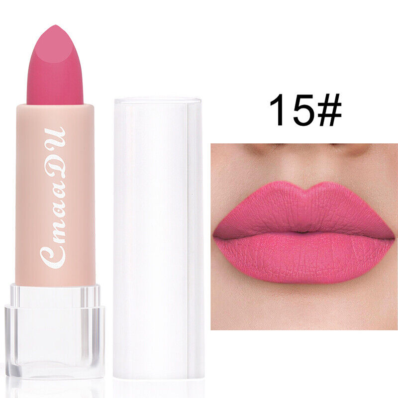 Long Lasting Velvet Matte Lip Color Waterproof Lipstick Pigment Makeup