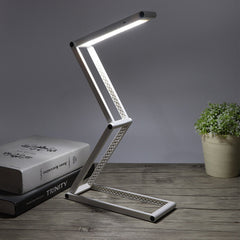 LED Desk Lamp Foldable Portable USB Rechargeable Table Light 2 Modes Dimmable