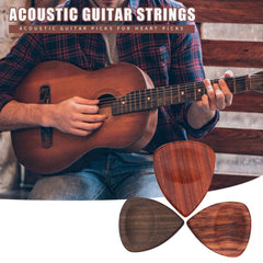 Folk Guitar Wooden Picks Ukulele Bass Plectrum Musical Instrument Accessories