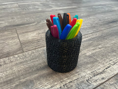 Tire Wheel Pen Holder Shop Display Stand Desktop Countertop