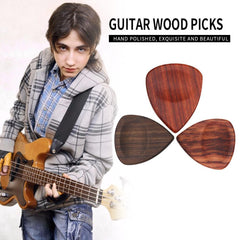 Folk Guitar Wooden Picks Ukulele Bass Plectrum Musical Instrument Accessories