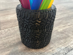 Tire Wheel Pen Holder Shop Display Stand Desktop Countertop