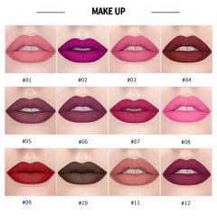 Long Lasting Velvet Matte Lip Color Waterproof Lipstick Pigment Makeup